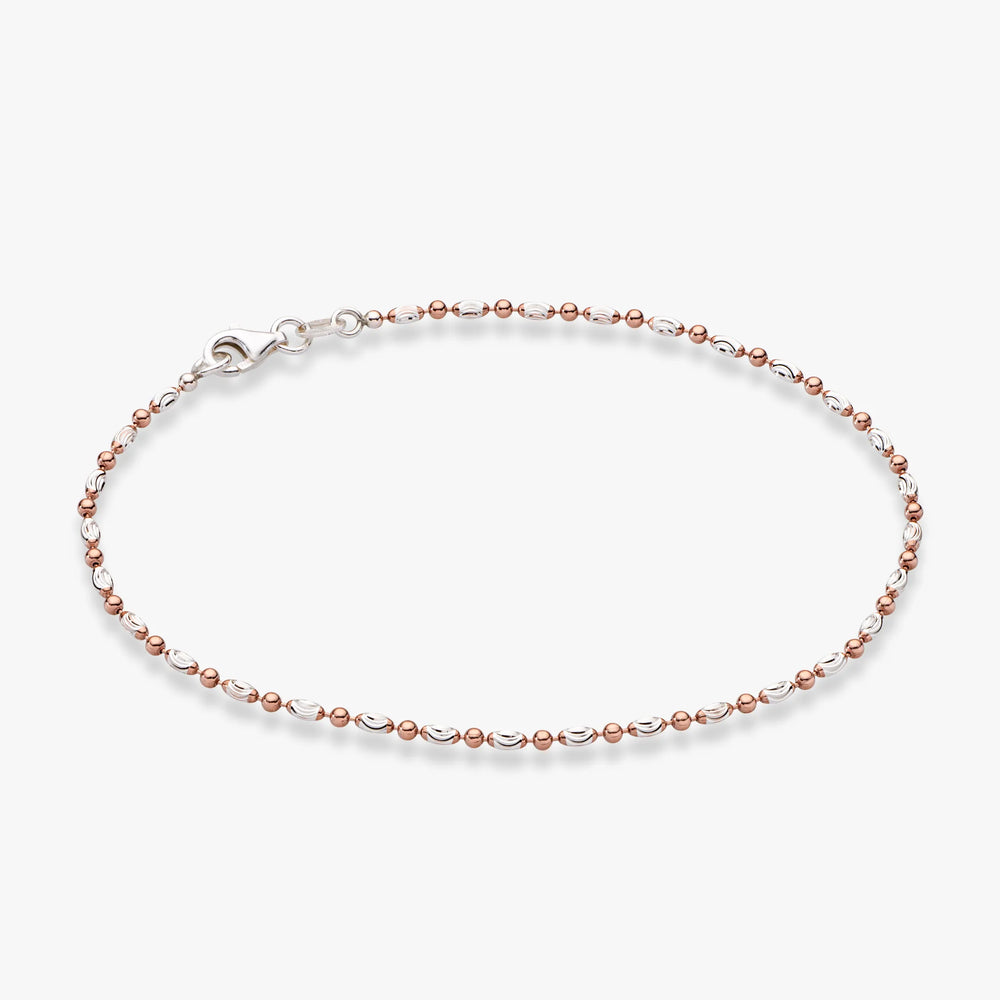 18K Rose Gold Over Silver