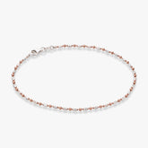 18K Rose Gold Over Silver