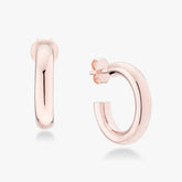 18K Rose Gold Over Silver