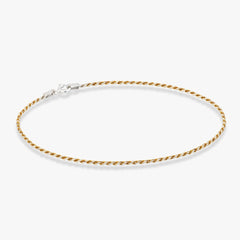 Two-Tone 18K Gold Over Silver