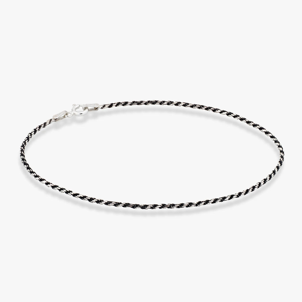 Two-Tone Black Rhodium Over Silver