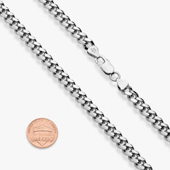 Rhodium Plated Sterling Silver