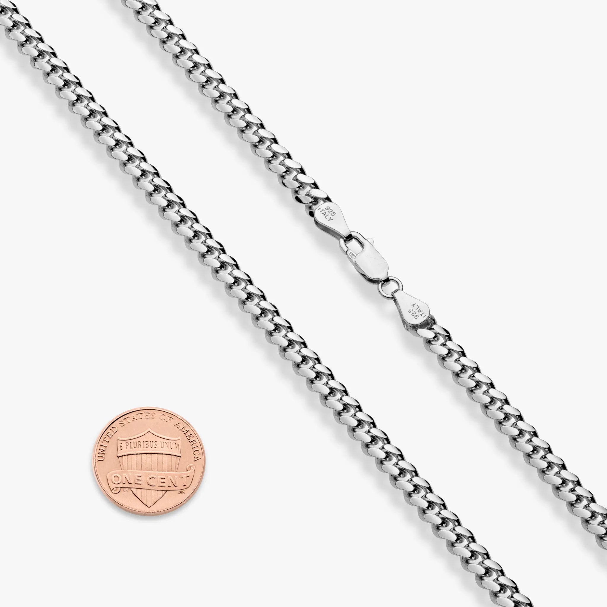 Rhodium Plated Sterling Silver