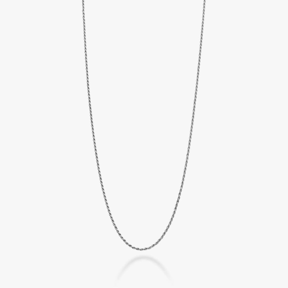 Rhodium Plated Sterling Silver