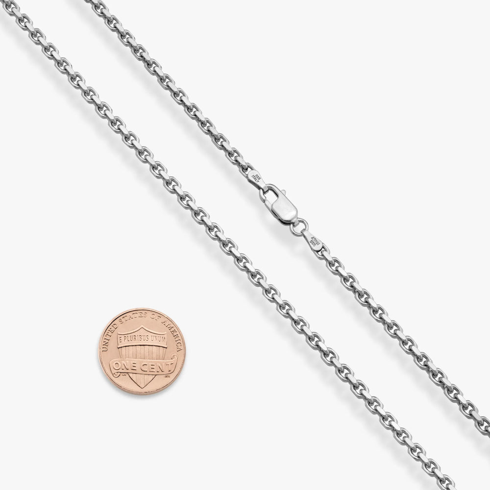 Rhodium Plated Sterling Silver