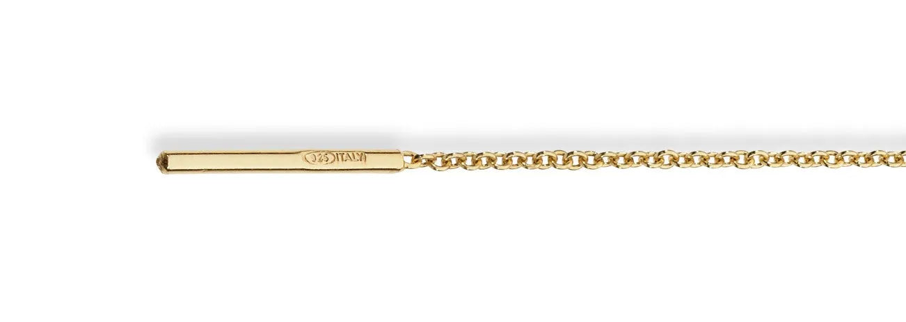 18K Gold Over Silver