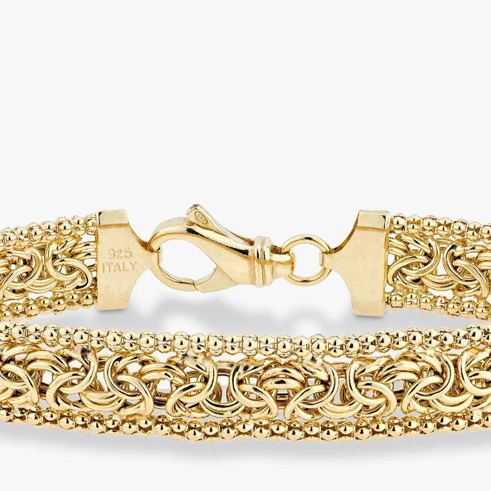 18K Gold Over Silver