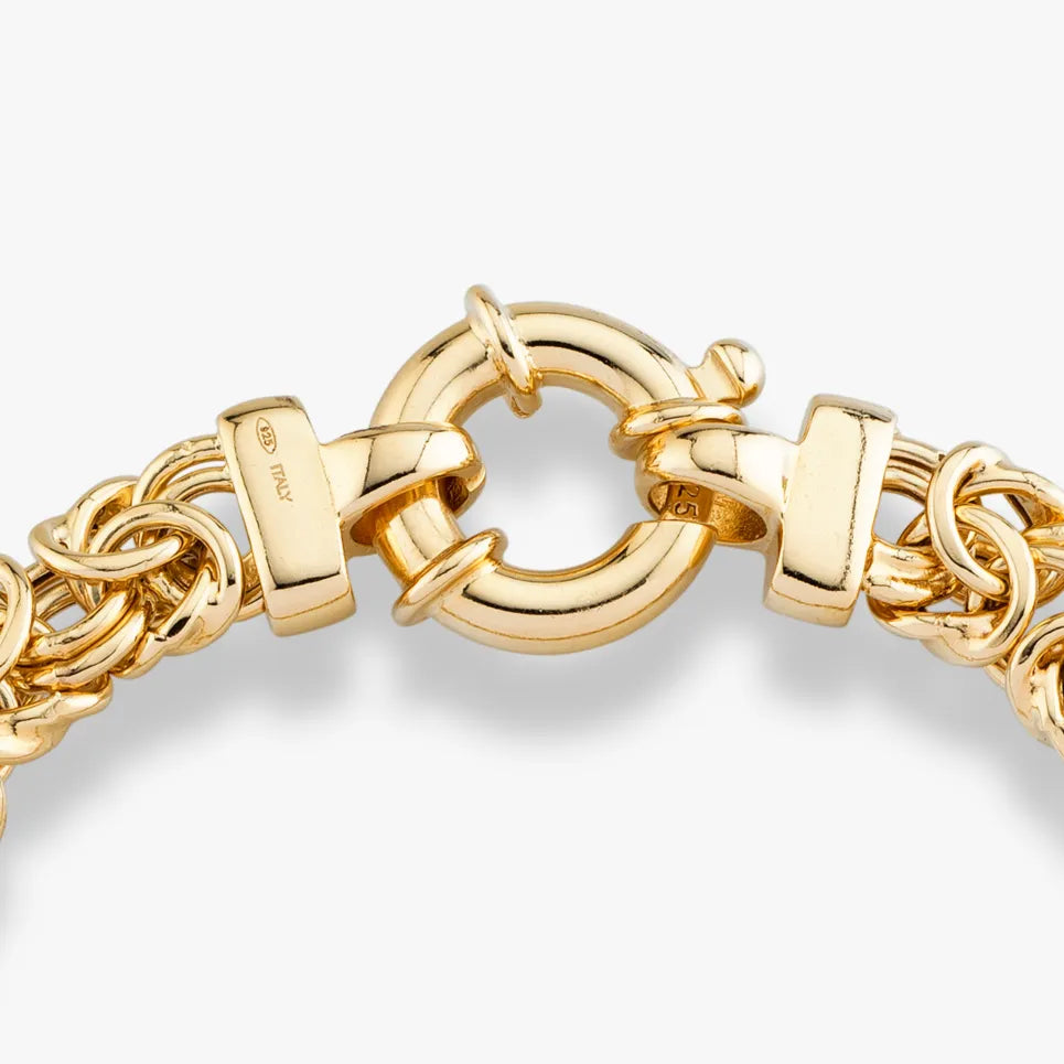 18K Gold Over Silver