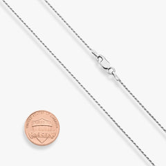 Rhodium Plated Sterling Silver