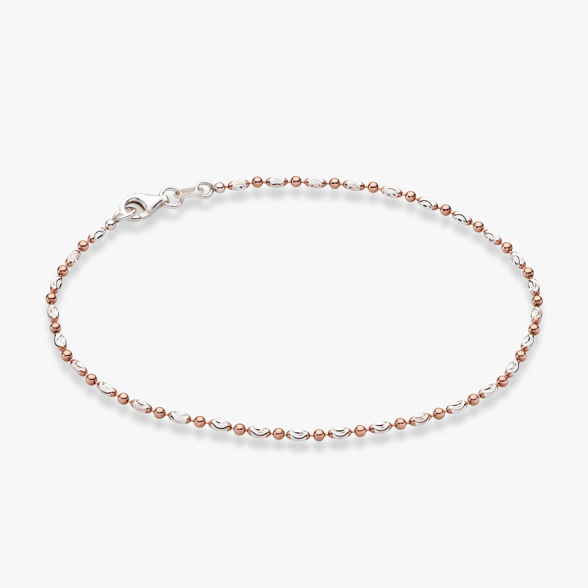 18K Rose Gold Over Silver