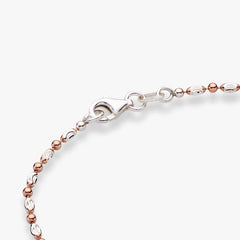 18K Rose Gold Over Silver