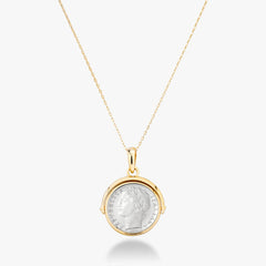 18K Gold Over Silver