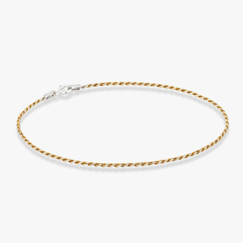 Two-Tone 18K Gold Over Silver