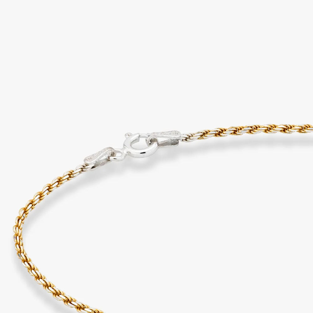 Two-Tone 18K Gold Over Silver