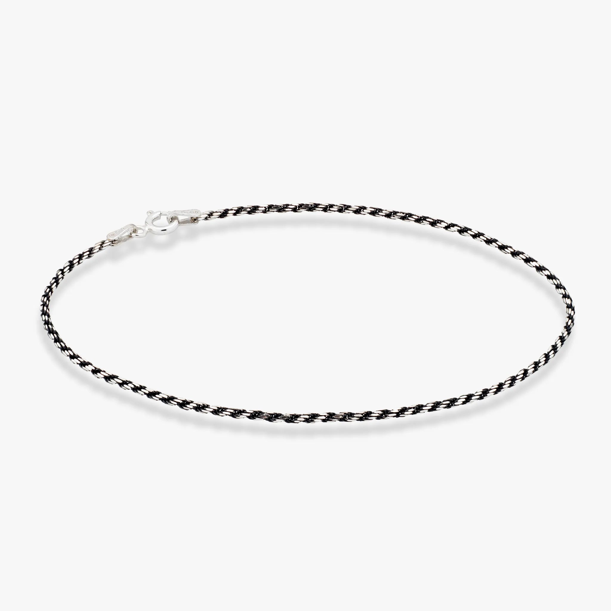 Two-Tone Black Rhodium Over Silver