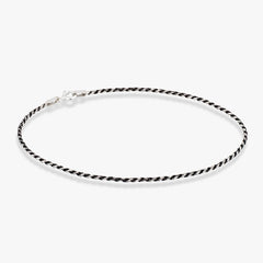 Two-Tone Black Rhodium Over Silver
