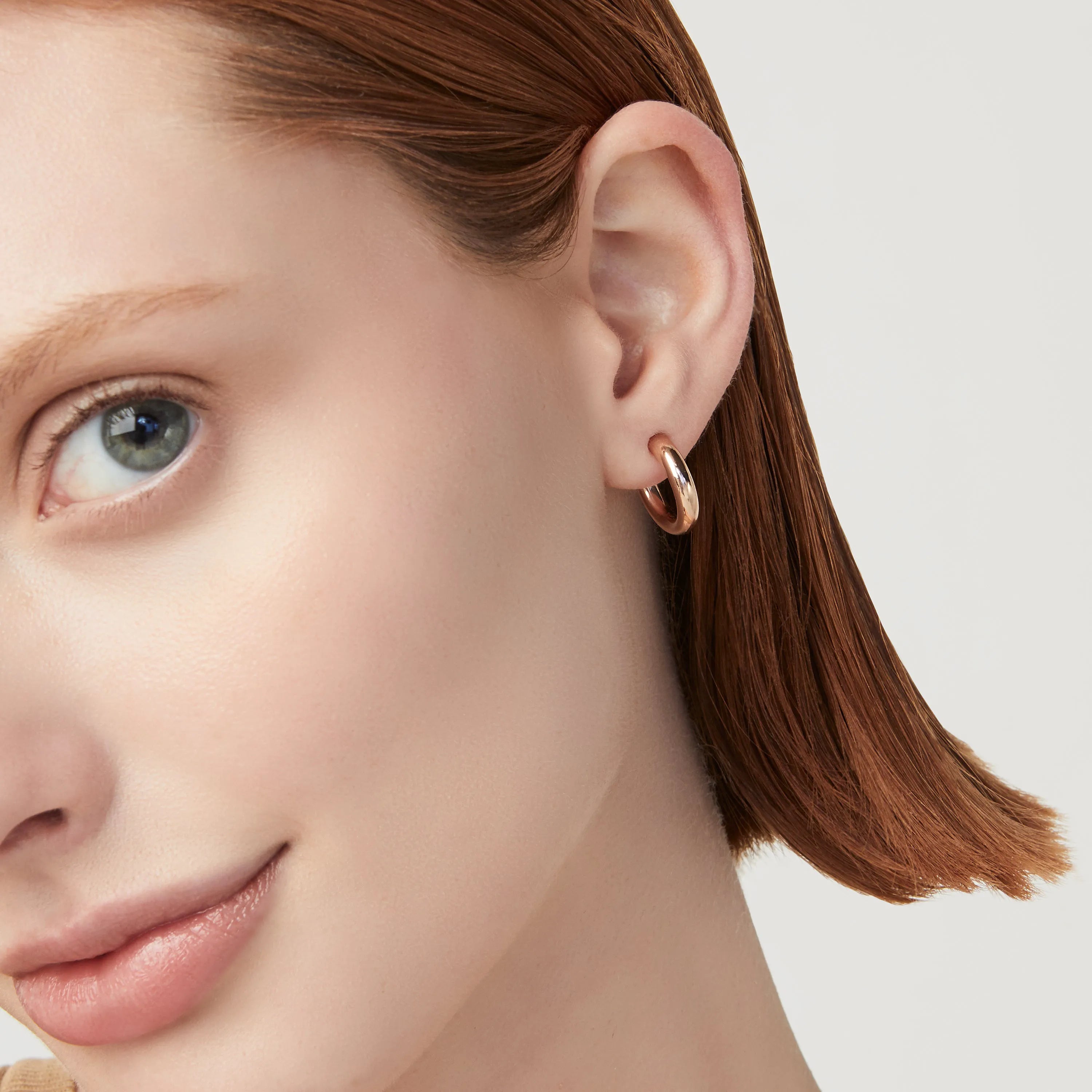 18K Rose Gold Over Silver