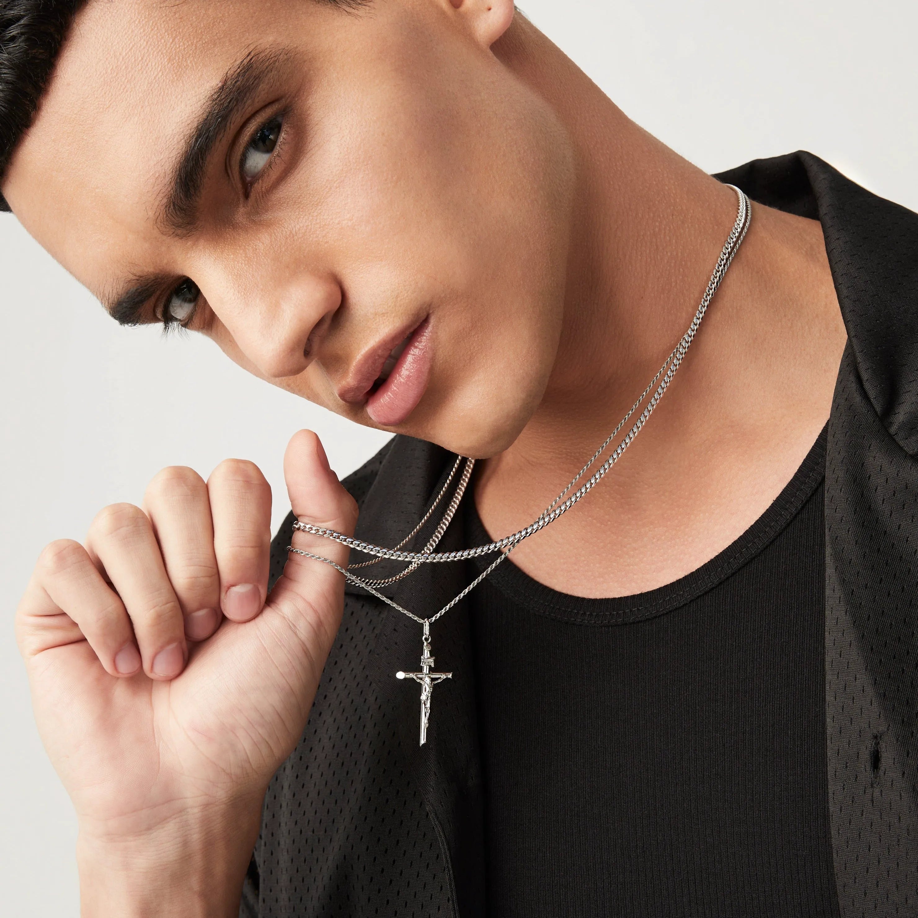 Rhodium Plated Sterling Silver