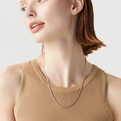 Rhodium Plated Sterling Silver