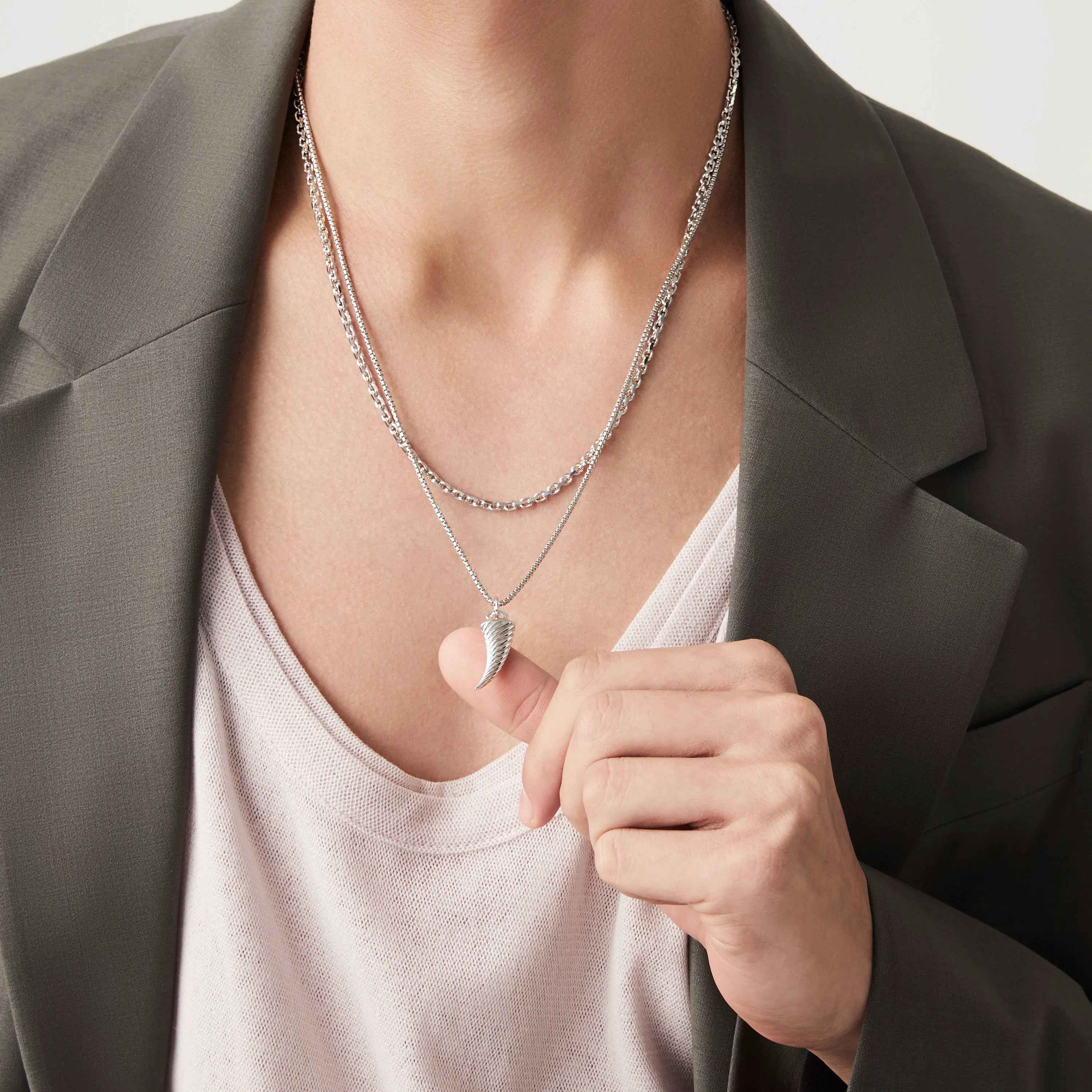 Rhodium Plated Sterling Silver