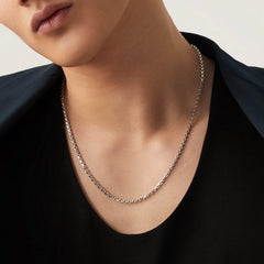 Rhodium Plated Sterling Silver