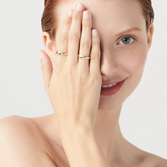 18K Gold Over Silver